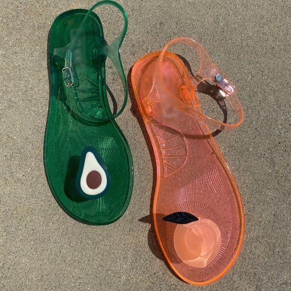 Peach jelly sandals - Picture 2 of 2